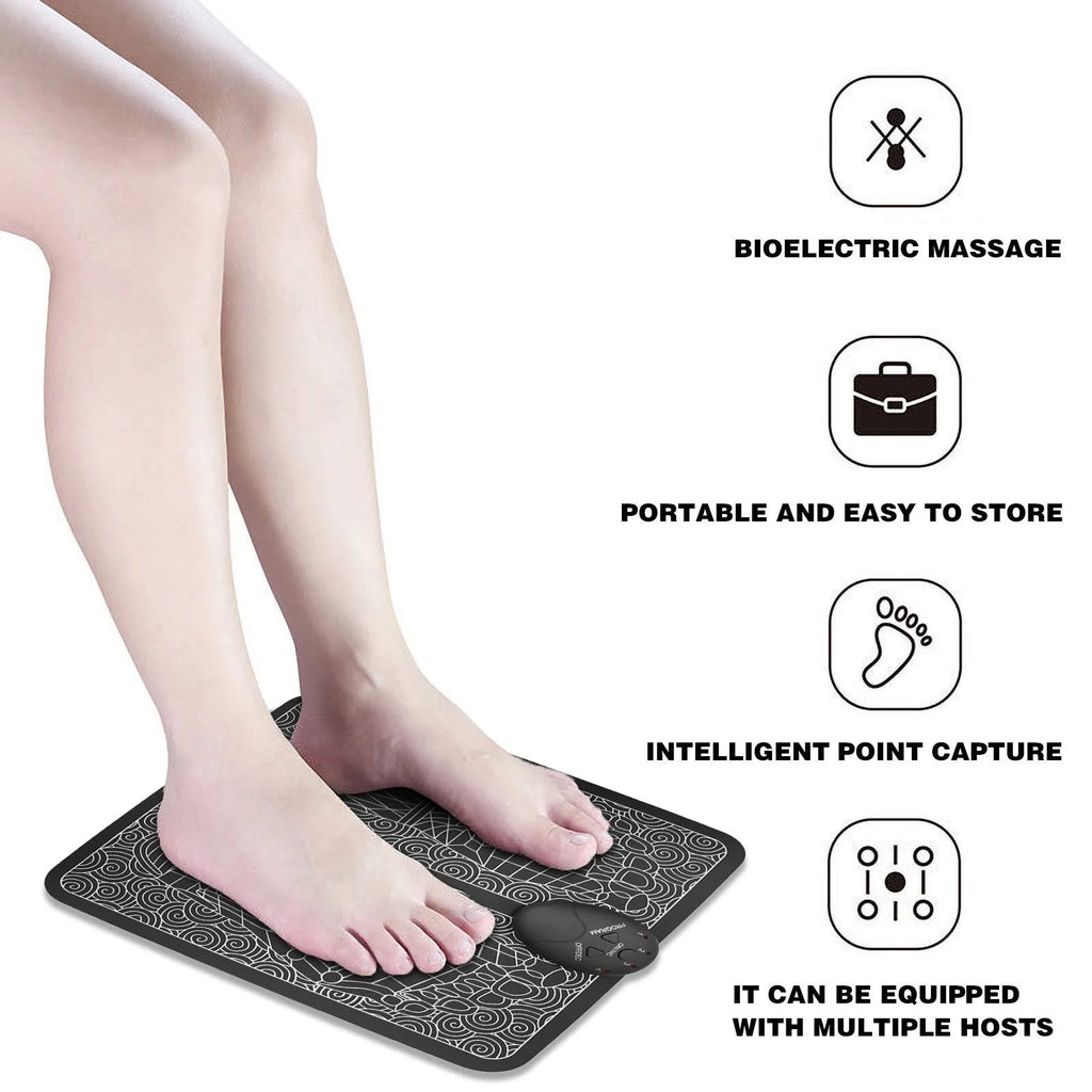 Foot Massager Mat for Neuropathy,Foot Massager Pad for Pain Plantar Relief,Smart Electric Foot Massager Acupuncture Apparatus Improves Blood Circulation Relieves Pain Health Care